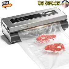 Precision Food Vacuum Sealer 6-in-1 Compact Preservation System Silver New