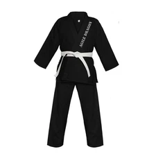 Agile Dragon BJJ Black Gi Brazilian Jiu-Jitsu Kimono MMA Grappling Uniform Suit
