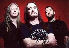 Carcass DEATH METAL BAND autographs, In-Person signed photo
