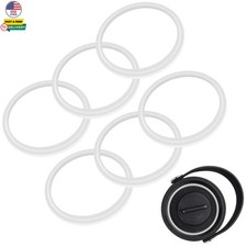 6 Pack Gasket Replacement for Hydro Flask Wide Mouth Lid Cap Rubber Seal O-Ring