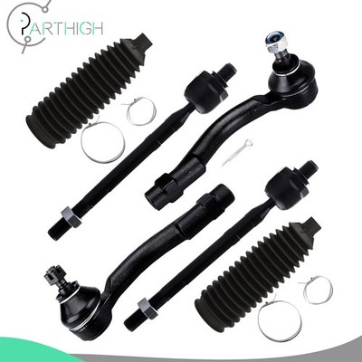 6x Front Tie Rod Rack and Pinion Bellow For 2005-09 Hyundai Tucson Kia Sportage