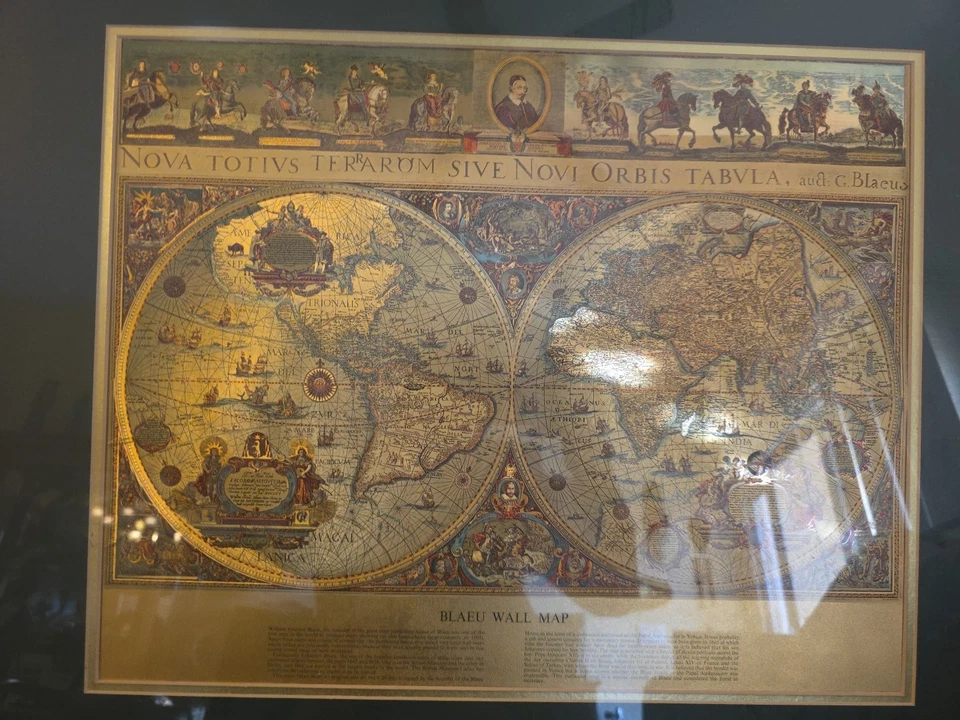 Willem Blaeu Wall Map England Framed  - Image 3 of 4