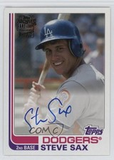 2019 Topps Archives Fan Favorite Auto 1982 Design Steve Sax #FFA-SSA Auto 1h1