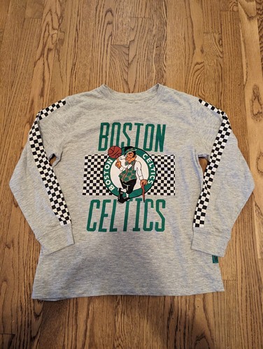 Boston Celtics NBA Youth Large Long Sleeve T Shirt Basketball Cotton/Polyester
