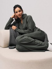 Eileen Fisher Cozy Brushed Terry Hug Straight Pant F6FYW-P4914 EF