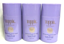 Toppik Hair Filler MEDIUM BLONDE Volumizing Micro Fibers Fuller Thicker 3 PACK