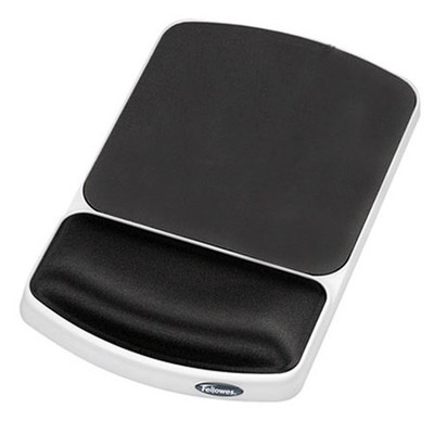 Fellowes Gel Wrist Rest and Mouse Pad, Graphite/Platinum