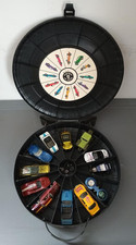 HOT WHEELS RALLY CASE WITH 15 CARS AND PARTS