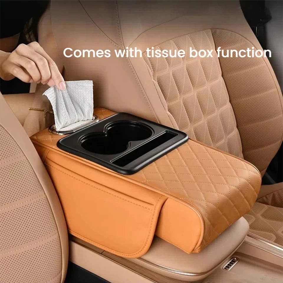 Multifunctional Leather Car Armrest Cushion Pad Center Console Box For Chevrolet - Изображение 4 из 4