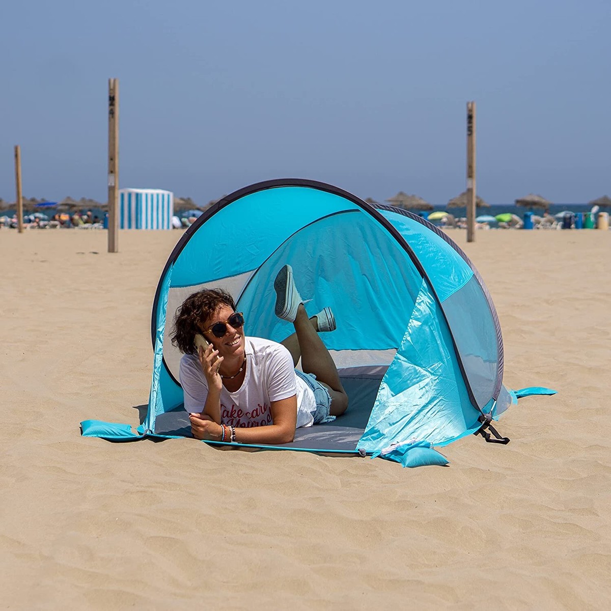 Zone Tech Instant pop Up Beach Tent Canopy Portable Sun
