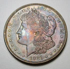 1921  P Morgan Silver Dollar UNC BU Toning Lot#806