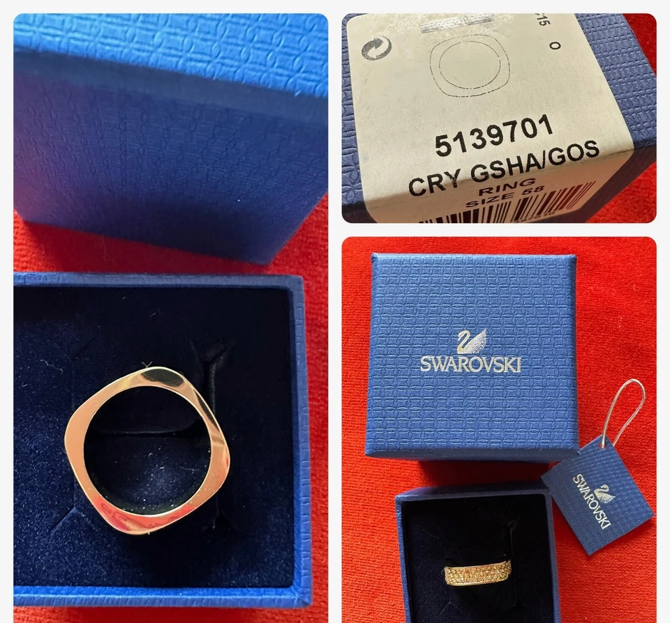 SWAROVSKI CRY GSHA/GOS RING⭐️Größe 58⭐️Gold☀️Glitzer⭐️NEU