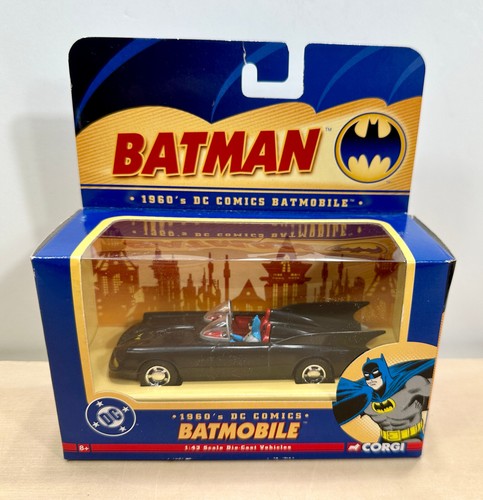 Corgi Batmobile 1960 – édition 2004, DC Comics, échelle 1:43, Métal Bleu