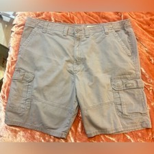 Wrangler Men's Cargo Shorts - Grey, Size 44x10 Summer Spring Outdoors