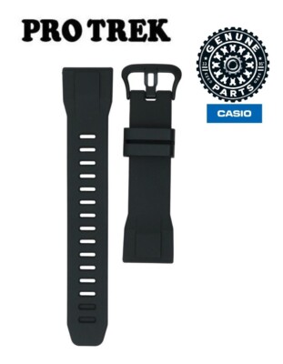 CASIO PRO TREK Ersatzriemen schwarz PRG-30,PRW-30,PRW-50 mit Federteilen