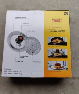 #ad Air Whirl Crisper Lid Stainless Steel And Tempered Glass Brand New $29.99