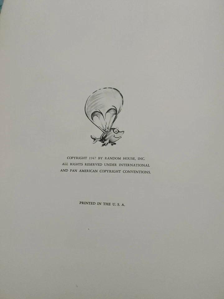 Dr Seuss, Theodor Seuss Geisel / MCELLIGOT'S POOL 1st Edition 1947 - Image 4 of 4