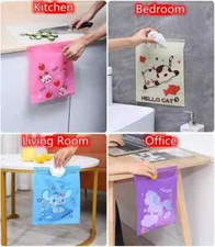 60PCS Easy Stick-On Car Trash Bag Disposable Portable Kitchen Office Trash Bags