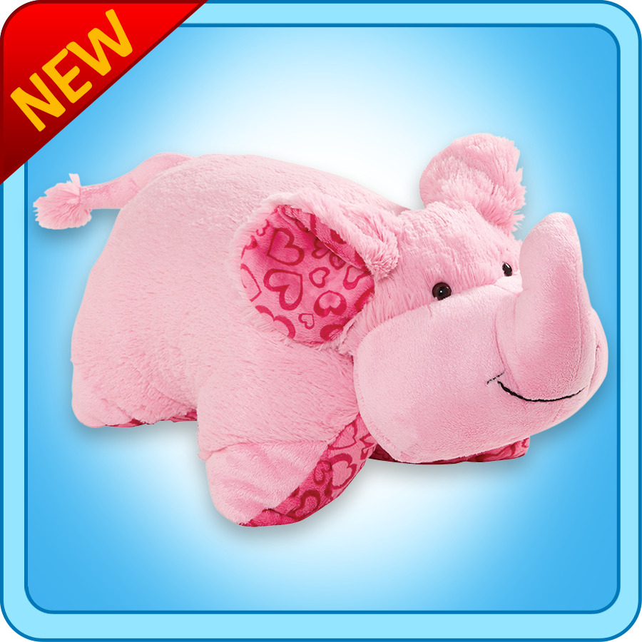 Authentic Pillow Pets Valentine Elephant XOXO Large 18" Plush Toy Gift