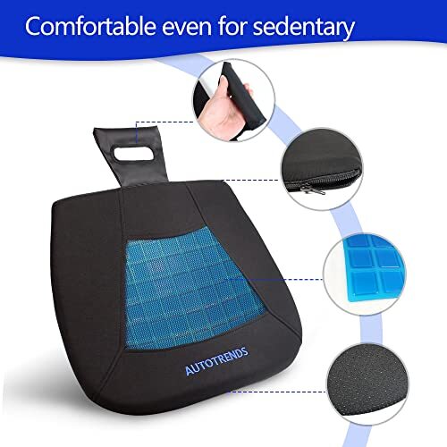 AUTOTRENDS Seat Cushion Cooling Coccyx Orthopedic Breathable Car Seat