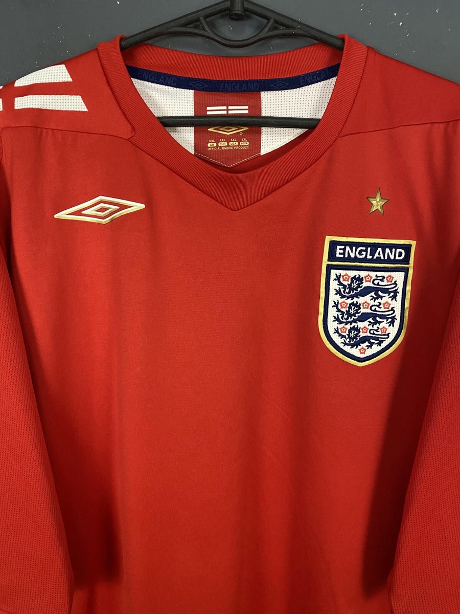 MEN'S ENGLAND NATIONAL 2006/2008 AWAY SOCCER FOOTBALL SHIRT JERSEY