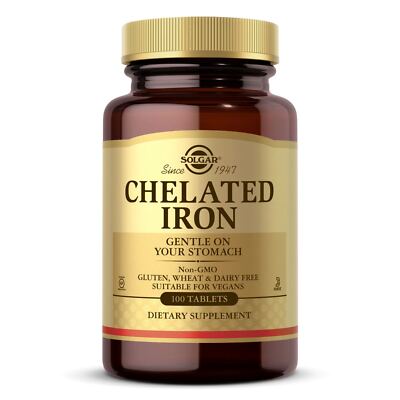 Solgar Chelated Iron 100 Tablets
