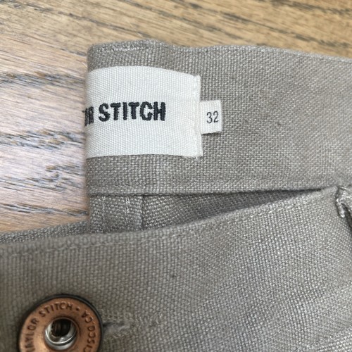 Taylor Stitch The Chore Pant in Ash Boss Duck Tan - Mens Sz 32 NWT MSRP $128 - Picture 3 of 8