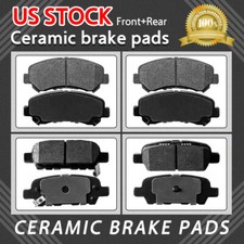 Front & Rear Ceramic Brake Pads For 2008 2009 2010 2011 2012 2013 Nissan Rogue