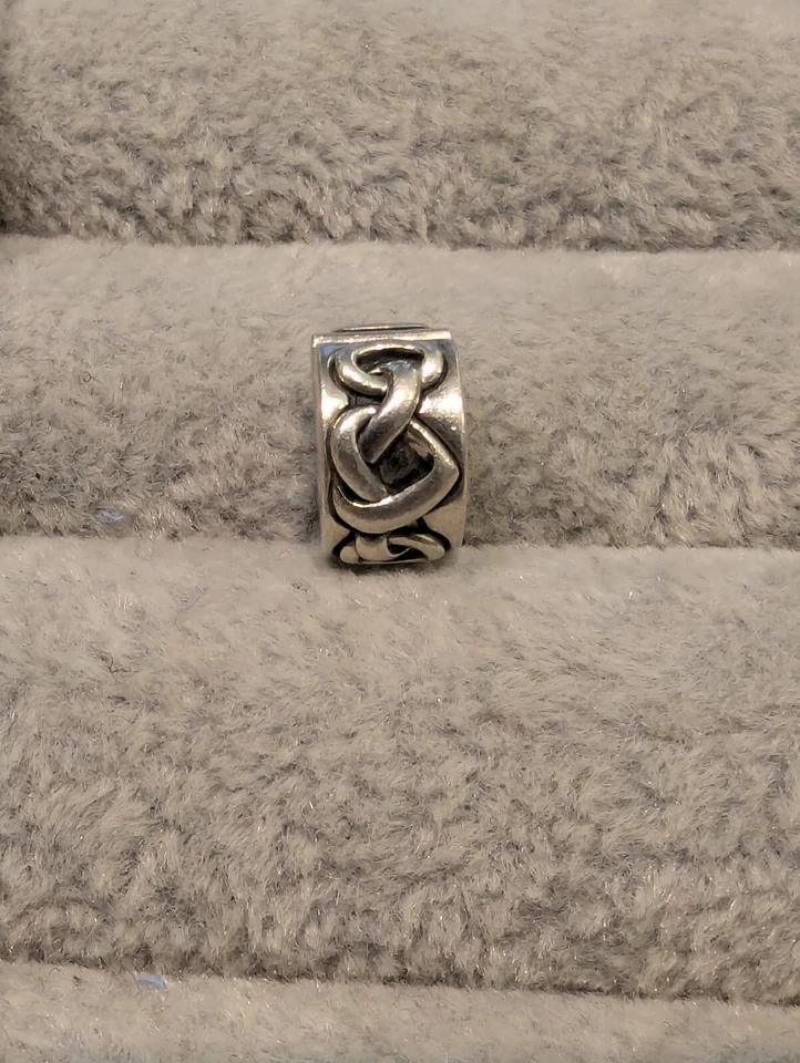 Anhänger 925Silber der Firma Pandora ein Charm-Stopper geschwärztes Knotenmuster - Bild 2 von 3