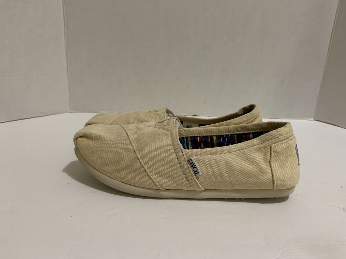 Toms flat loafers  ? size 11.5 canvas ? Toms Gray Fabric Canvas Slip On Loafers Flats Shoes Size 7.5  main image 2