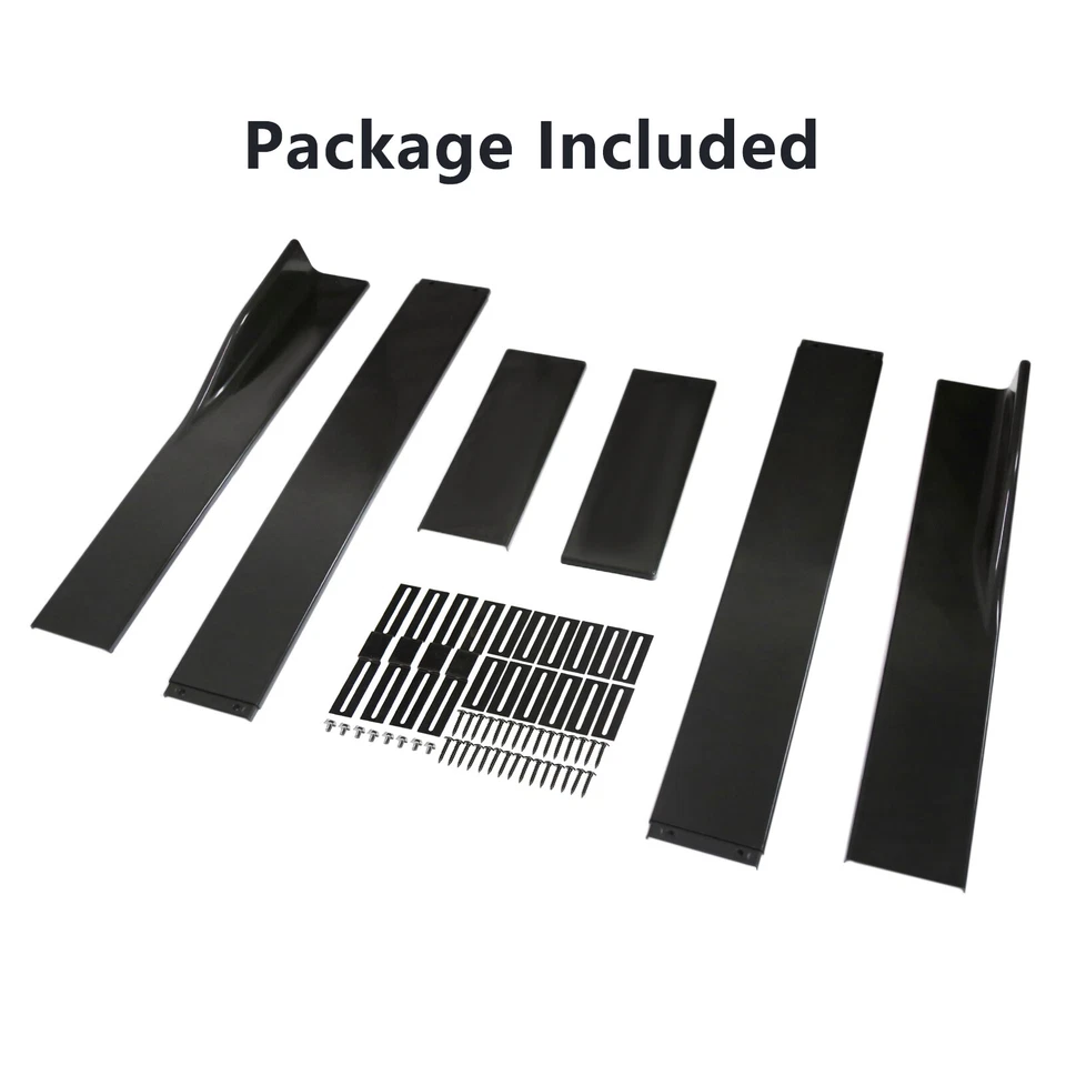 For BMW E90 E92 E93 2006-21 78.7'' Black Side Skirt Extension Lip Rocker Foto 4 de 4