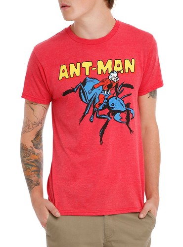 Comic Ant-Rider Red Retro T-Shirt Mens 