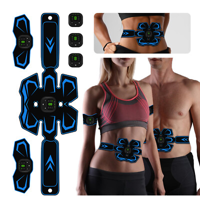 ABS Stimulator Abdominal Muscle Toner Trainer EMS Fitness