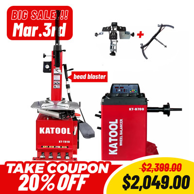 Katool  Motorcycle Tire Changer Machine KT-T810 wheel balancer MotorcycleAdapter
