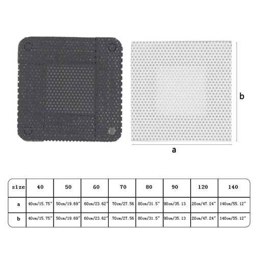 PVC Fan Dust Filter PC Dustproof for Case Computer Chassis Fan Duster Mesh Cover - Afbeelding 8 van 11
