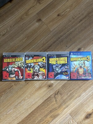 Komplette Borderlands Videospiel Reihe 1,2und3 + Pre-Sequel ps3undps4