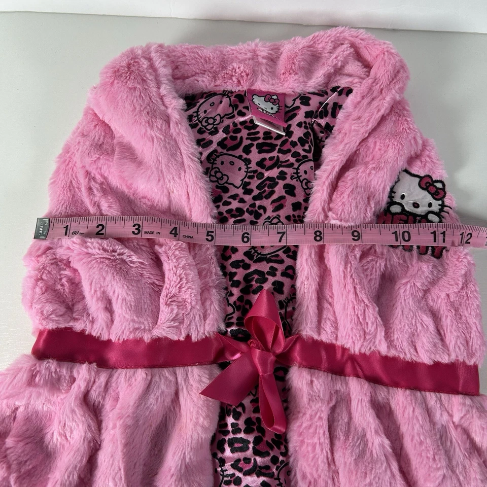 Hello Kitty Vest Sleeveless Pink Jacket Girls 3 T Faux-Fur Plush Fluffy Soft - Image 3 of 4