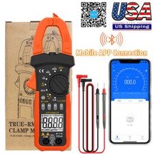 Digital Clamp Meter Multimeter 4000 TRMS AC DC Voltmeter Ammeter Test Volt Amp