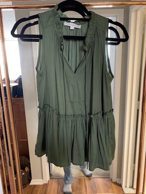 olive green peplum top