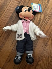Vtg Disney Applause Mickey Mouse  Pals Dress-Ups Doll Sock Hop