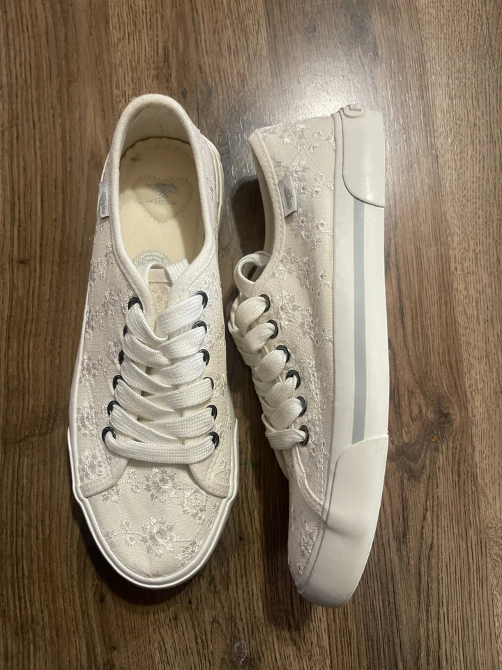 Rocket Dog Shoes, Women's Size 8, White, Floral, Tennis Shoes, Lace Up - Imagem 4 de 4
