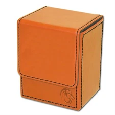 BCW Deck Case LX Gaming Card Holder Magnet Magic Gathering MTG Game Orange Box