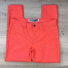 Superdry Commodity Cropped Skinny Coral Women's Jeans Size L W34 L26.5 (D18)