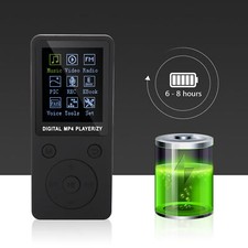 Portable Screen MP4 Music Player Support 32GB TF Card With Headphone Long St