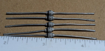 Lot of 5 NOS General Instruments Mil-Spec 1N5417 200V 3A Rectifier Diodes