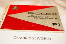 BOLEX PAILLARD P1 ZOOM REFLEX MOVIE CAMERA ORIGINA INSTRUCTION MANUAL GUIDE BOOK
