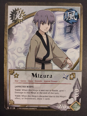 Naruto CCG Mizura 411 Approaching Wind Common LP-MP English 1st Ed