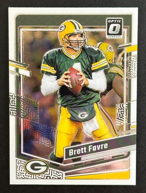 Brett Favre 2023 Panini Donruss Optic Football Base Card Green Bay Packers #64