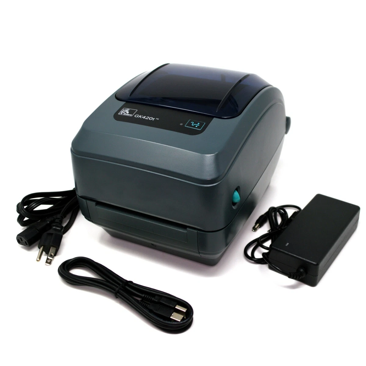 Zebra GK420t Printer USB Serial, With Ribbon v9306.1blu.de