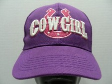 COWGIRL - Purple - Acrylic - One Size Adjustable Baseball Cap Hat